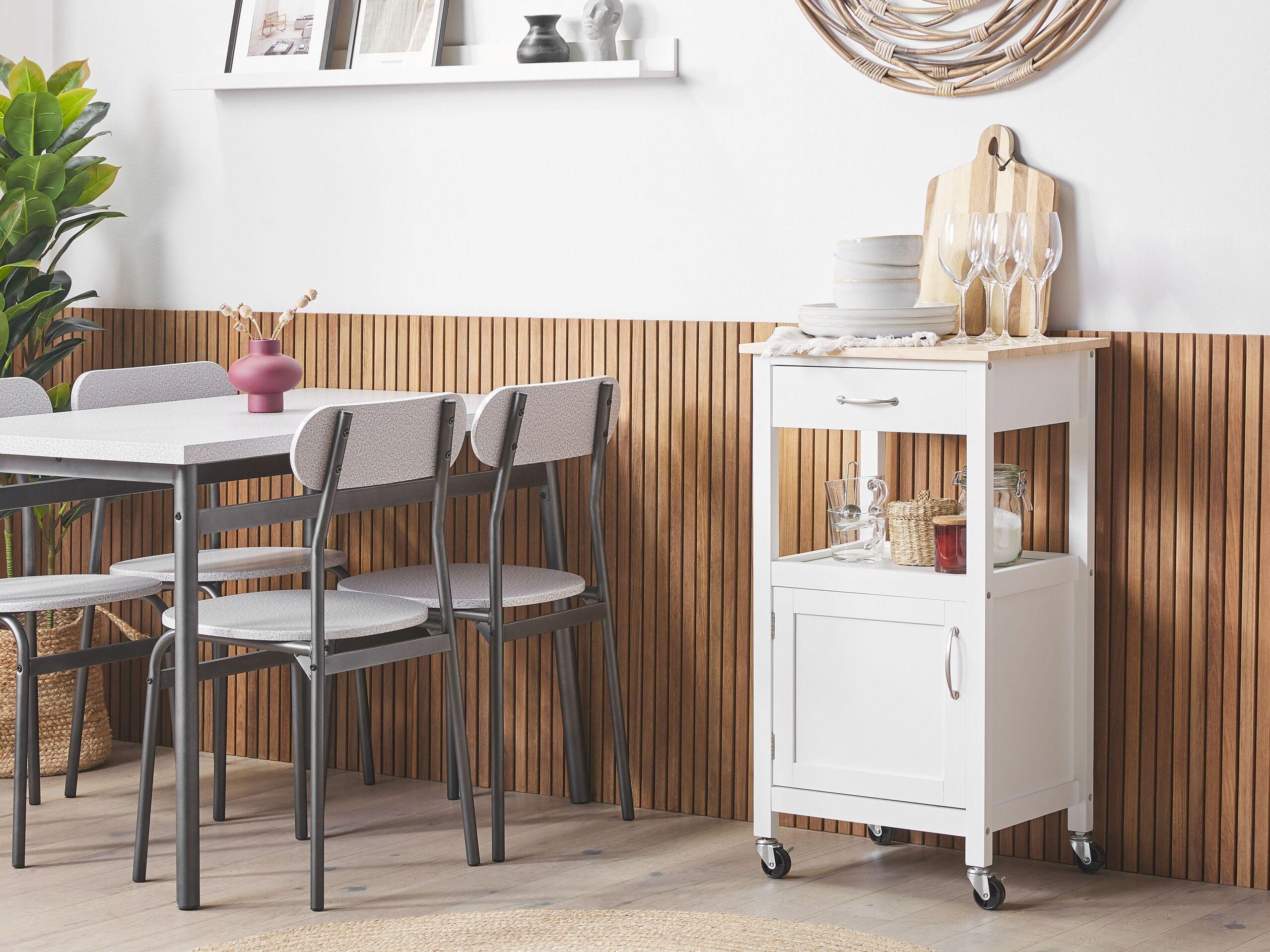 Beliani Chariot de cuisine en MDF Traditionnel SIENA  