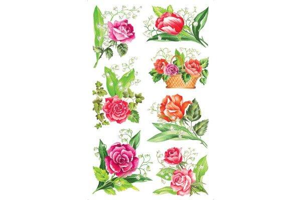Image of Sticker Creative 54115 Rosen 3 Stück Sticker Creative 54115 Rosen 3 Stück