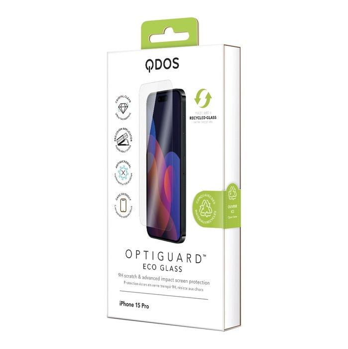 Qdos  Folie iPhone 15 Pro OptiGuard Eco Glass 