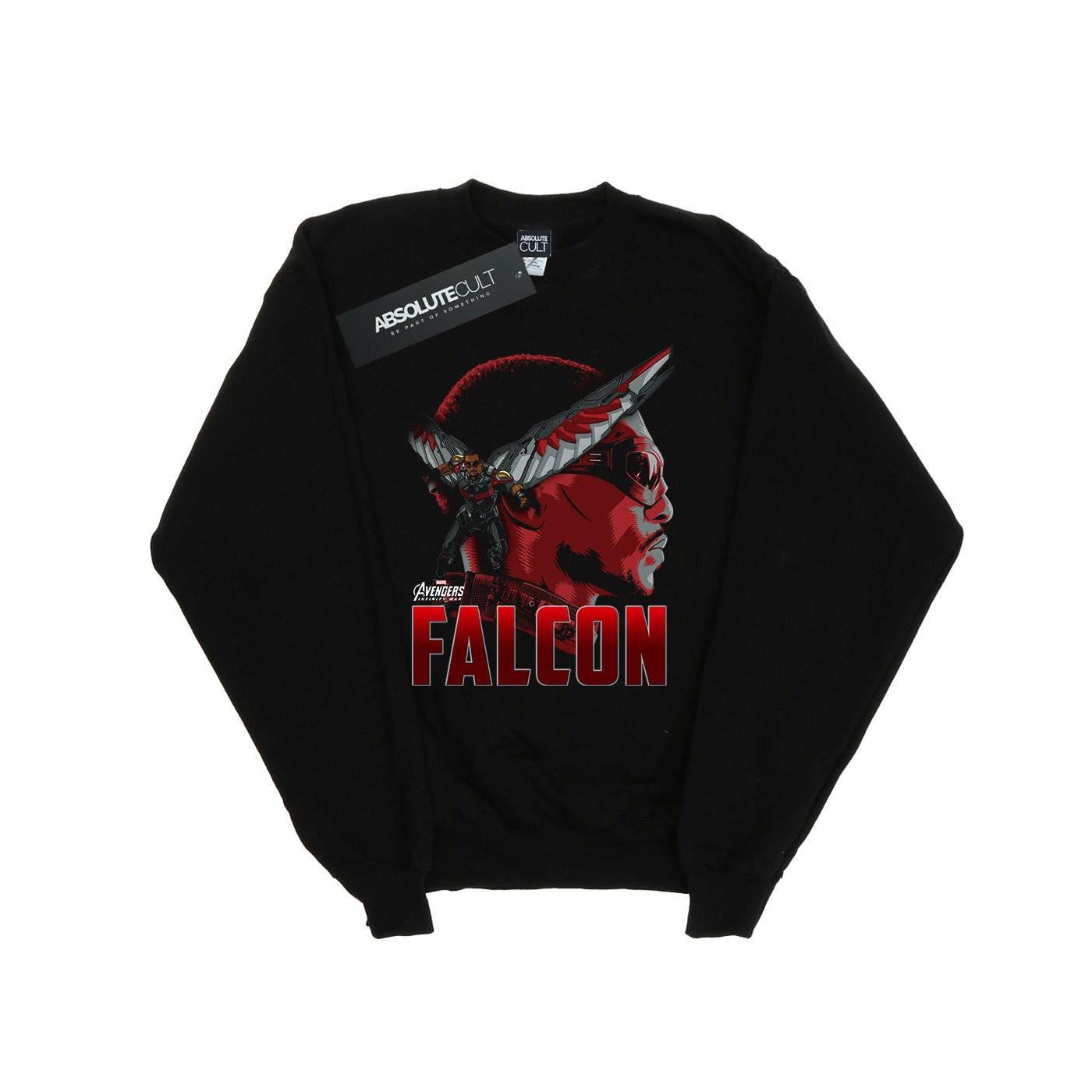 Image of Avengers Infinity War Falcon Character Sweatshirt Mädchen Schwarz 152-158