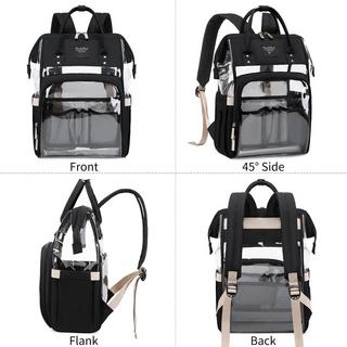 Only-bags.store Wickelrucksack stylischer Wickelrucksack mit Wickelauflage multifunktionaler wasserabweisender Großraumrucksack für unterwegs  