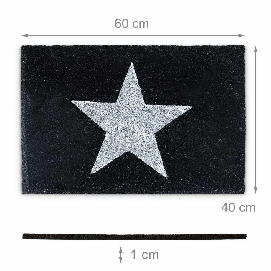 B2X Fußmatte Kokosfaser mit Stern  