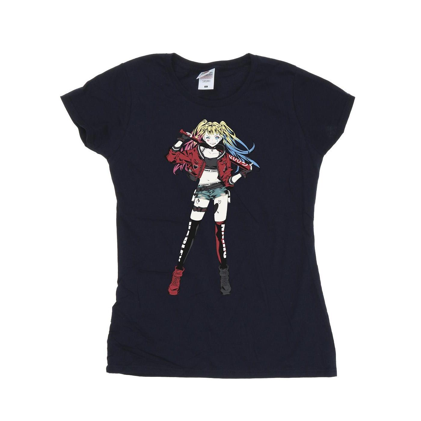 Image of Harley Quinn Standing Pose Tshirt Damen Marine XXL