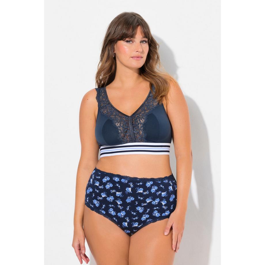 Ulla Popken Minimizer Bralette Spitze ohne Bügel  