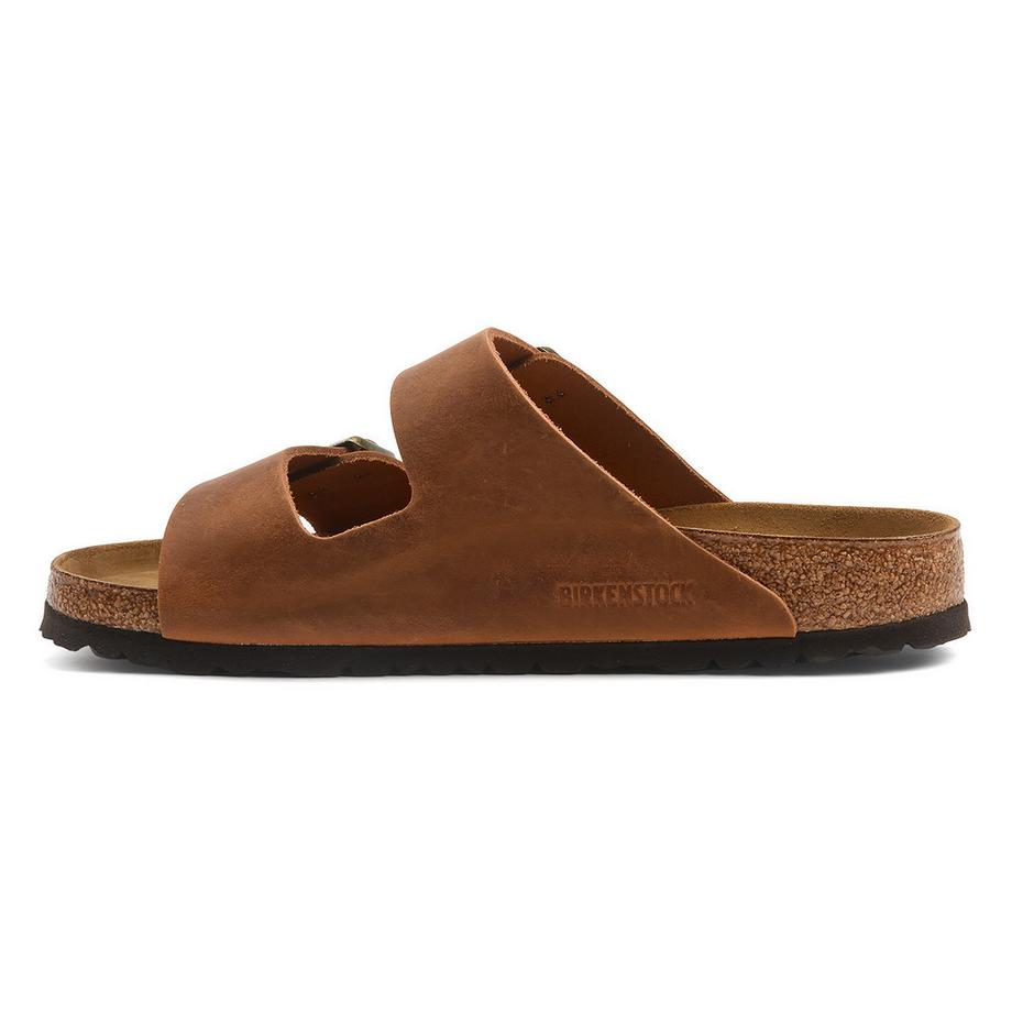 BIRKENSTOCK Arizona Natural Leather Oiled Sandales  