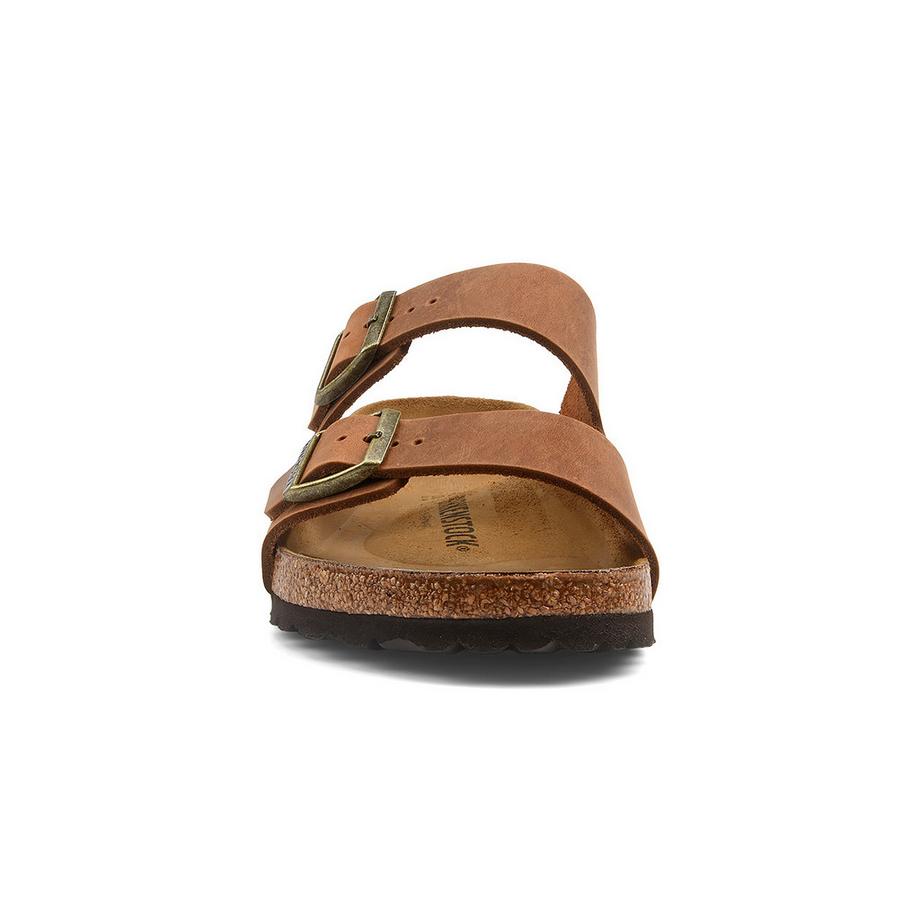 BIRKENSTOCK Arizona Natural Leather Oiled Sandales  