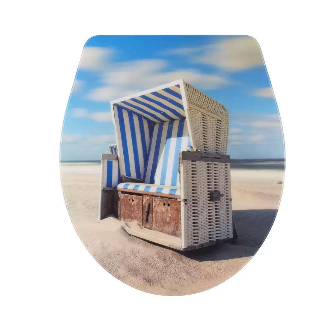 diaqua WC-Sitz "Nancy Beach Chair Absenkautomatik, Mehrfarbig"