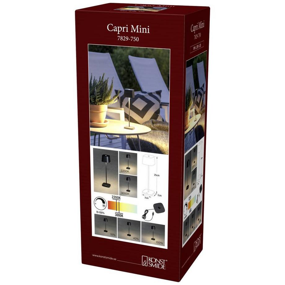 Konstsmide Lampe de table LED Mini USB Capri  
