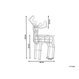 Beliani Decorazione per esterni en Ferro Moderno INNNES  