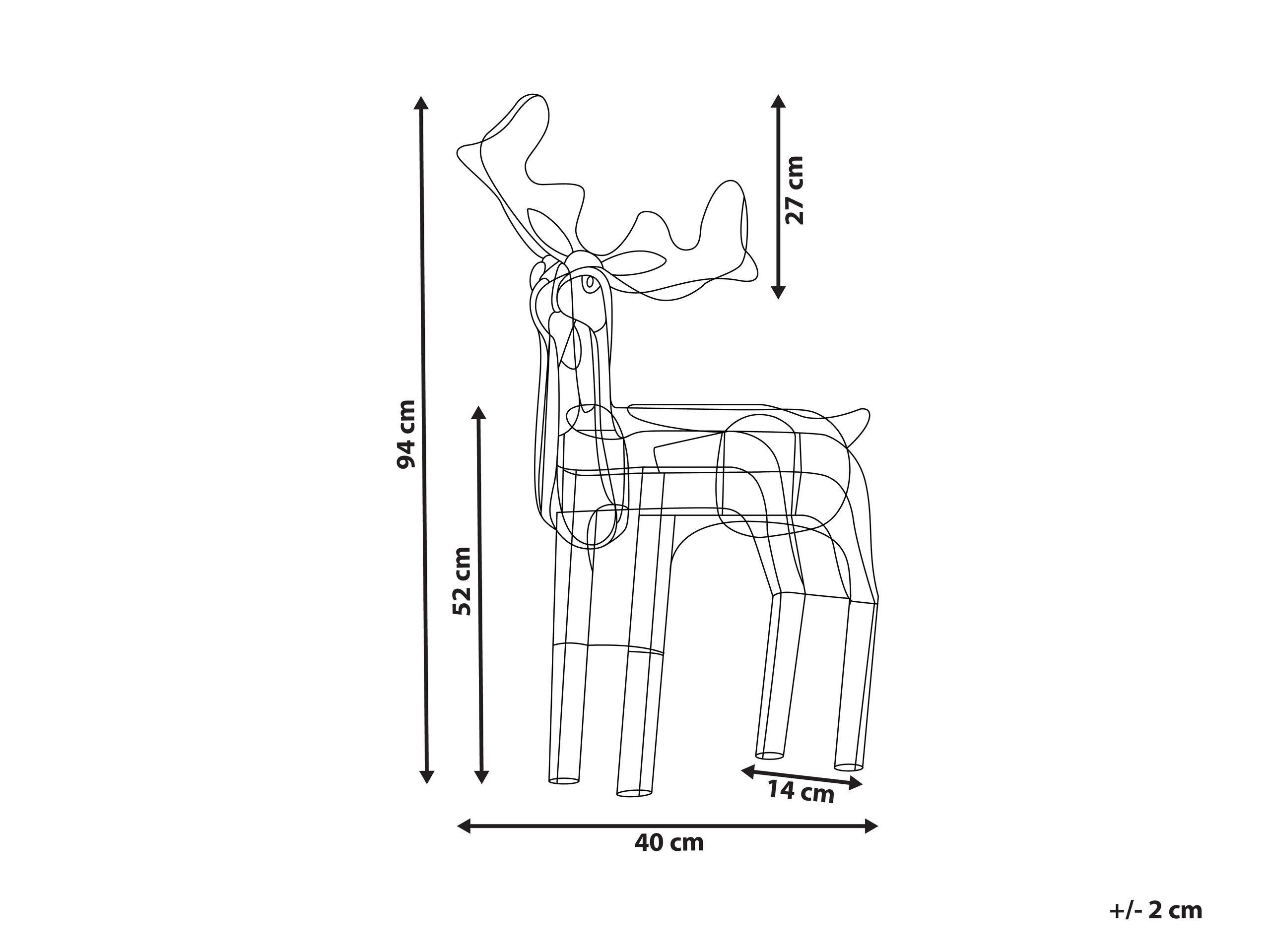 Beliani Decorazione per esterni en Ferro Moderno INNNES  