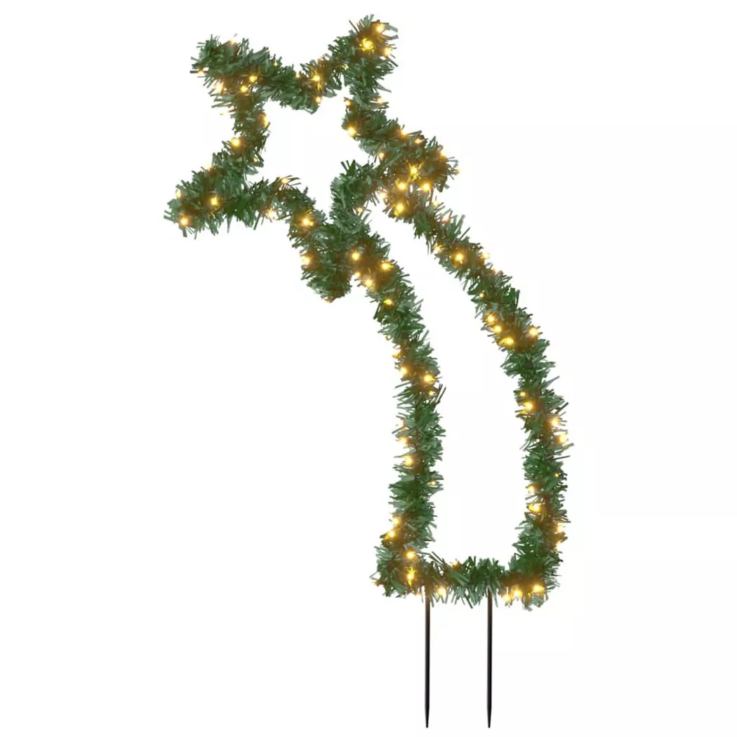 VidaXL - Décoration lumineuse de noël, One Size, Vert