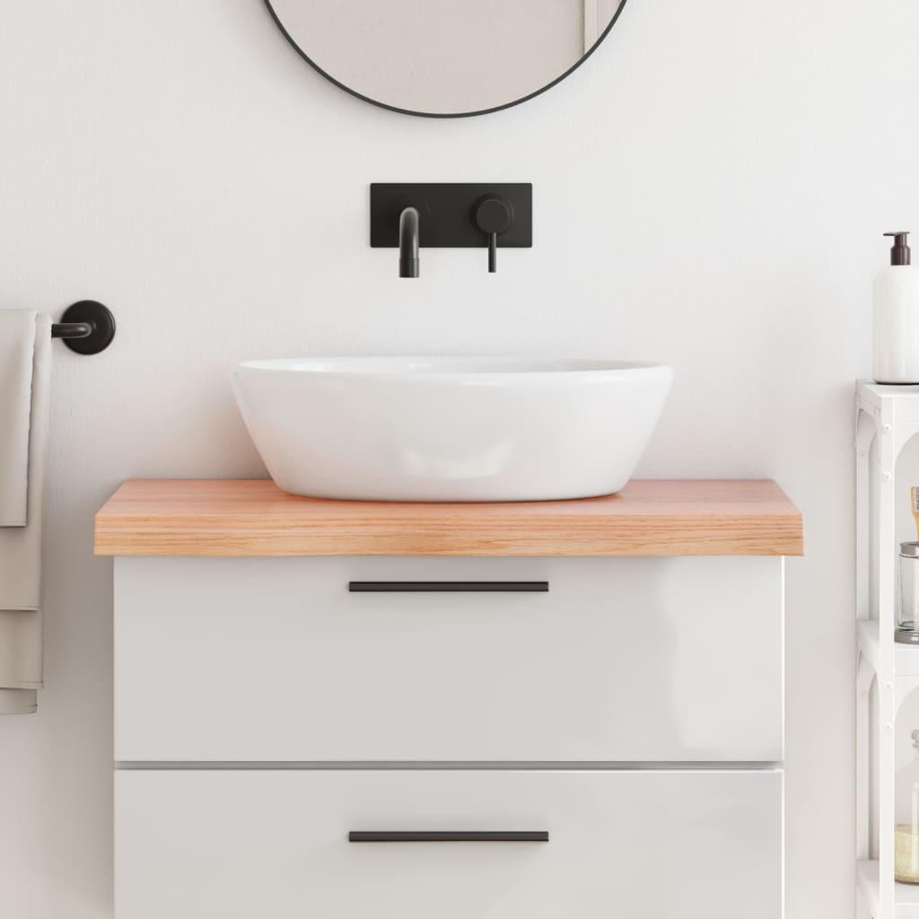 VidaXL  Comptoir de salle de bain bois de chêne 