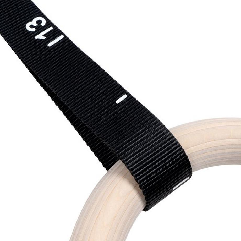 GladiatorFit  Gymnastikringe Ø 25mm aus Holz mit verstellbarem Gurt GladiatorFit 