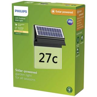 Philips Lighting Enkara  Solar-Hausnummernleuchte 0.4 W Warmweiß Schwarz  