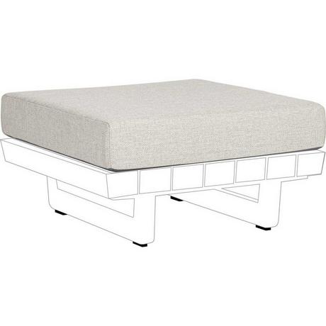 mutoni Outdoor Coussin Ottoman Infinity blanc  