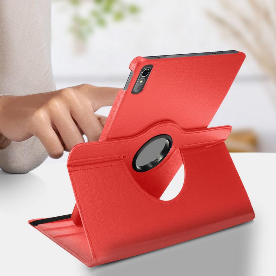 Avizar  Etui Lenovo Tab P11 Gen 2 Rotatif Rouge 