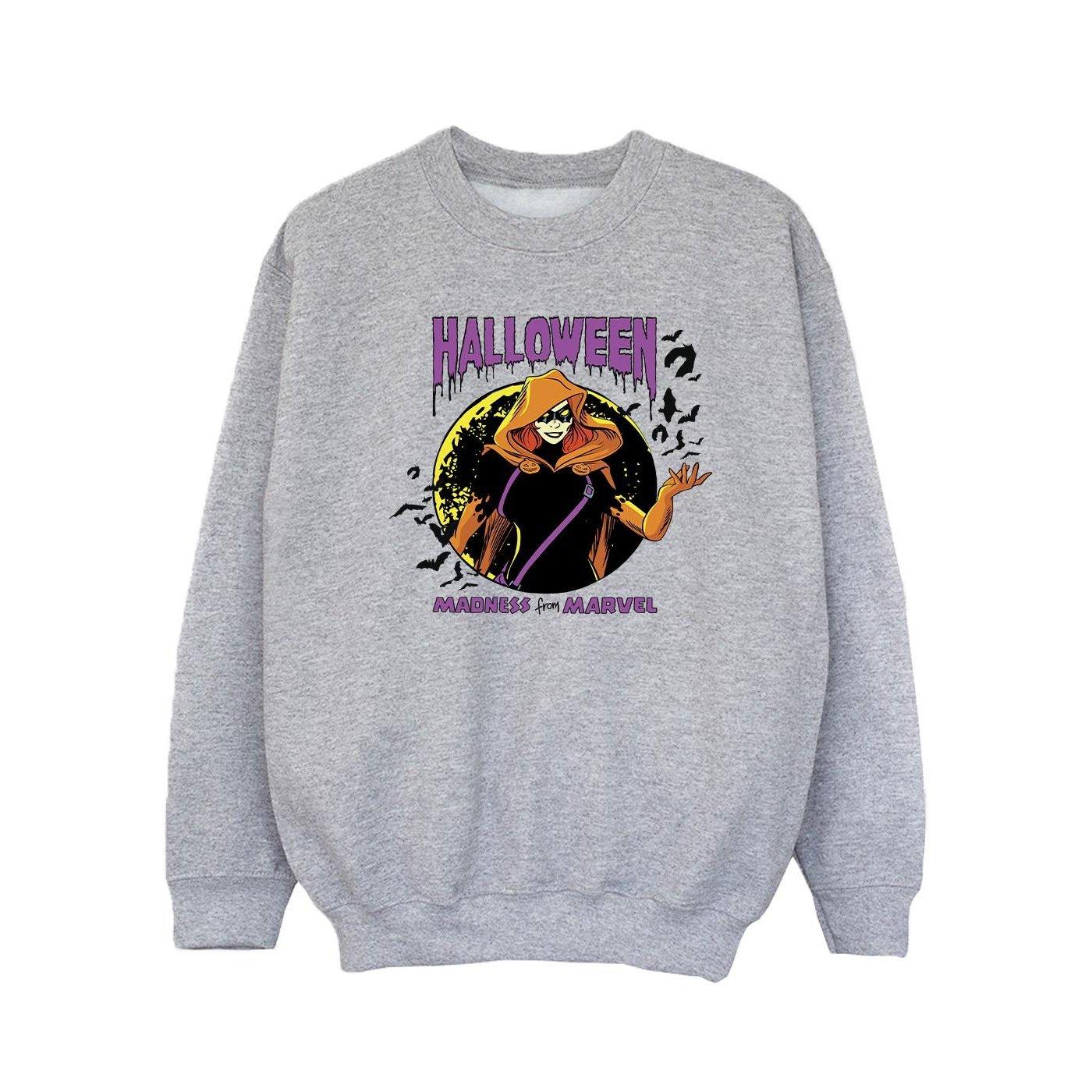 Image of Black Widow Halloween Sweatshirt Mädchen Grau 140/146