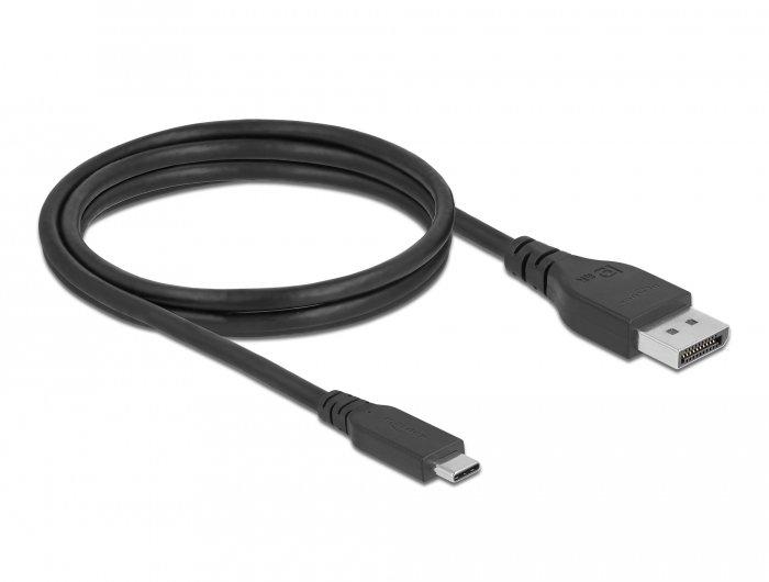 DeLock  DeLOCK Bidirektionales USB Type-C zu DisplayPort Kabel (DP Alt Mode) 8K 60 Hz 1,5 m DP 8K zertifiziert 