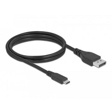 DeLOCK Bidirektionales USB Type-C zu DisplayPort Kabel (DP Alt Mode) 8K 60 Hz 1,5 m DP 8K zertifiziert