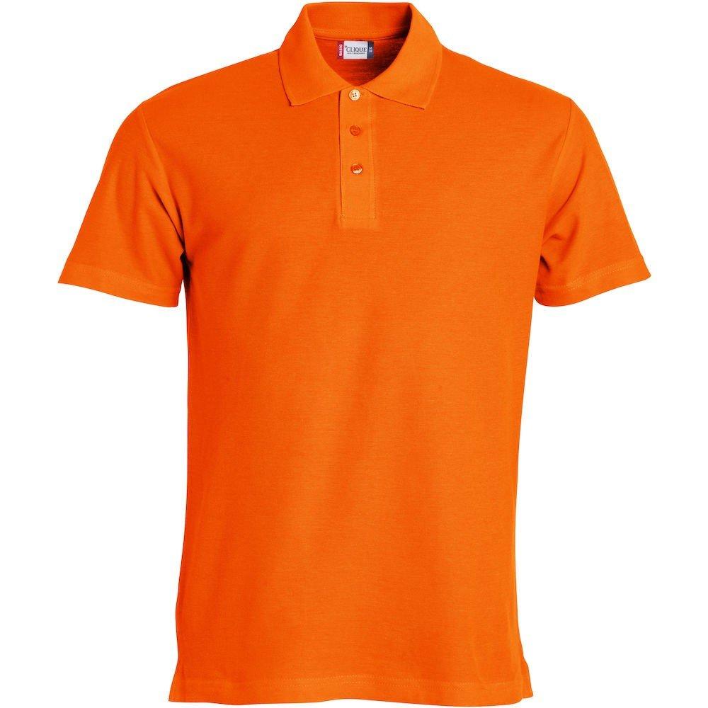 Image of Basic Poloshirt Herren Orange 4XL