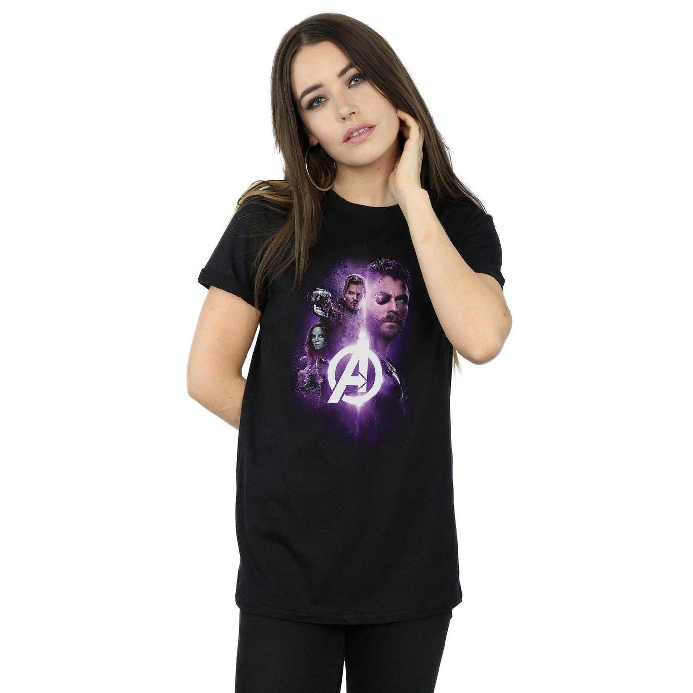 MARVEL  Tshirt AVENGERS INFINITY WAR GUARDIANS TEAM UP 