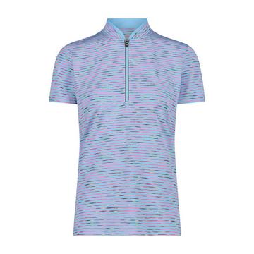 t-shirt mit halbem reißverschluss, damen