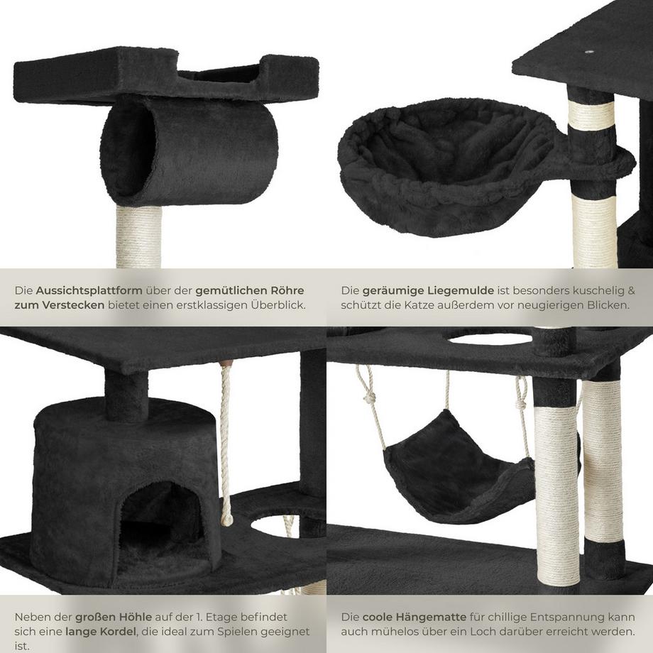 Tectake  Albero tiragraffi  Marcel 141 cm 