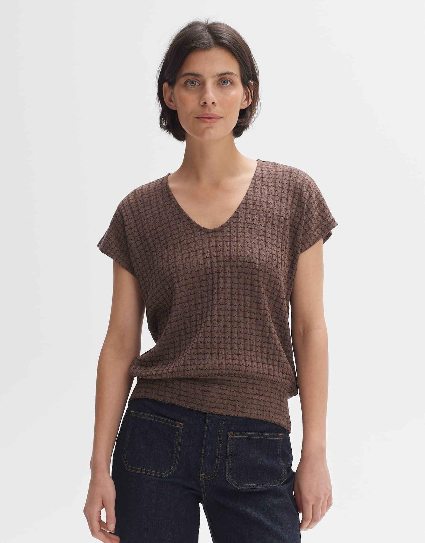 Image of V-shirt Simurali O-form Damen Staub 40