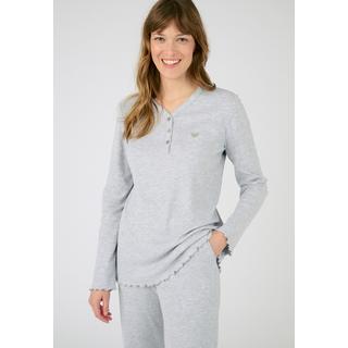 Damart  Pyjama maille interlock côtelée douce et souple 