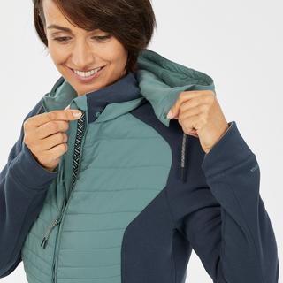 QUECHUA  Sweatjacke  Hybridjacke mit Kapuze Naturwandern - NH500 