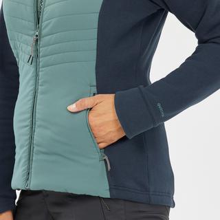 QUECHUA  Sweatjacke  Hybridjacke mit Kapuze Naturwandern - NH500 