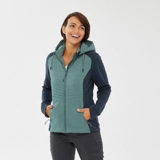 QUECHUA  Sweatjacke  Hybridjacke mit Kapuze Naturwandern - NH500 