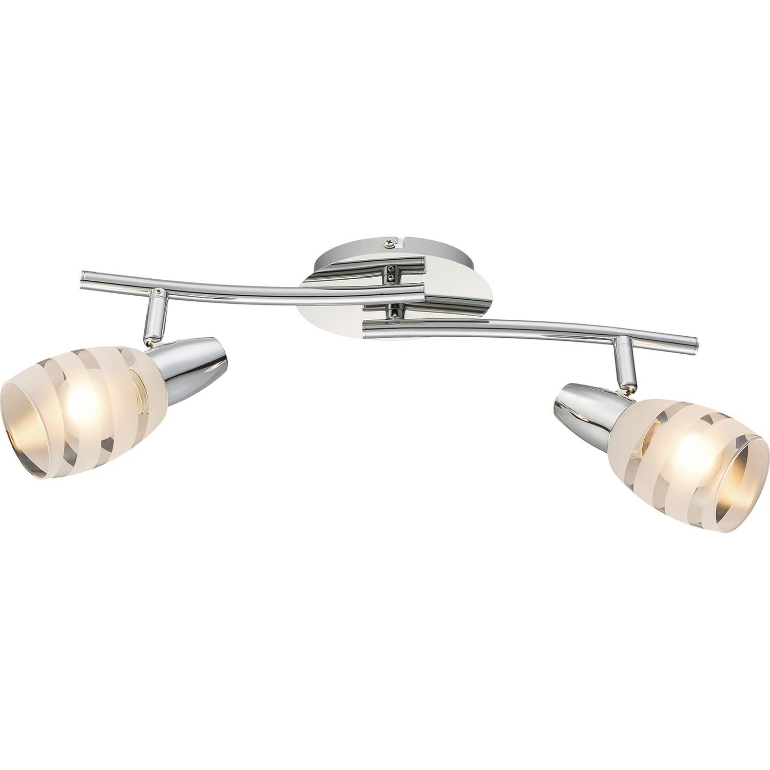 Image of Deckenleuchte Chrom 2xE14 41x19 Deckenleuchte Chrom 2xE14 41x19