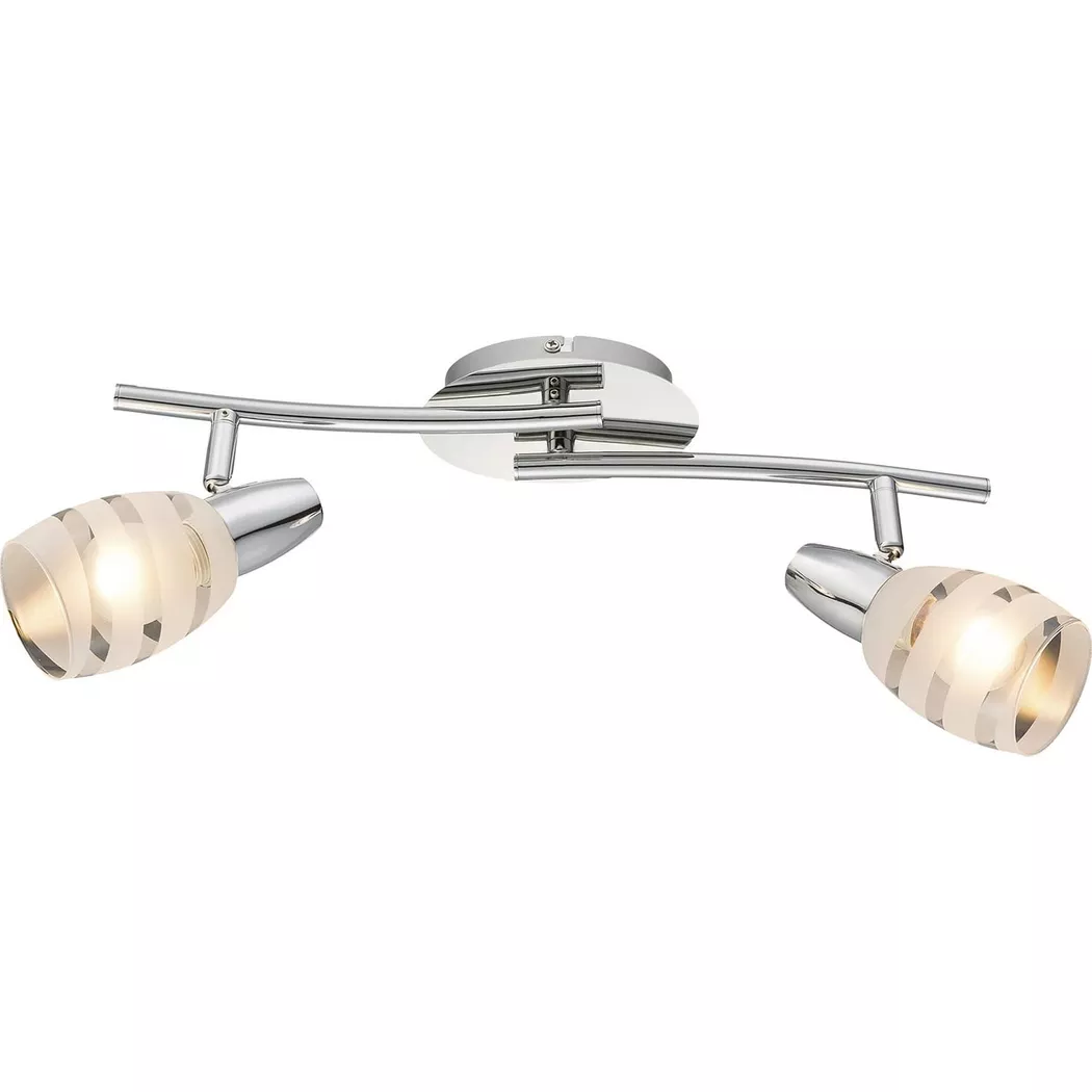 mutoni – Deckenleuchte Chrom 2xE14 41×19, One Size, Silber