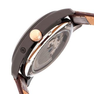 Heritor Automatic  Montre Heritor Automatique Sebastian Semi-Squelette en Cuir 