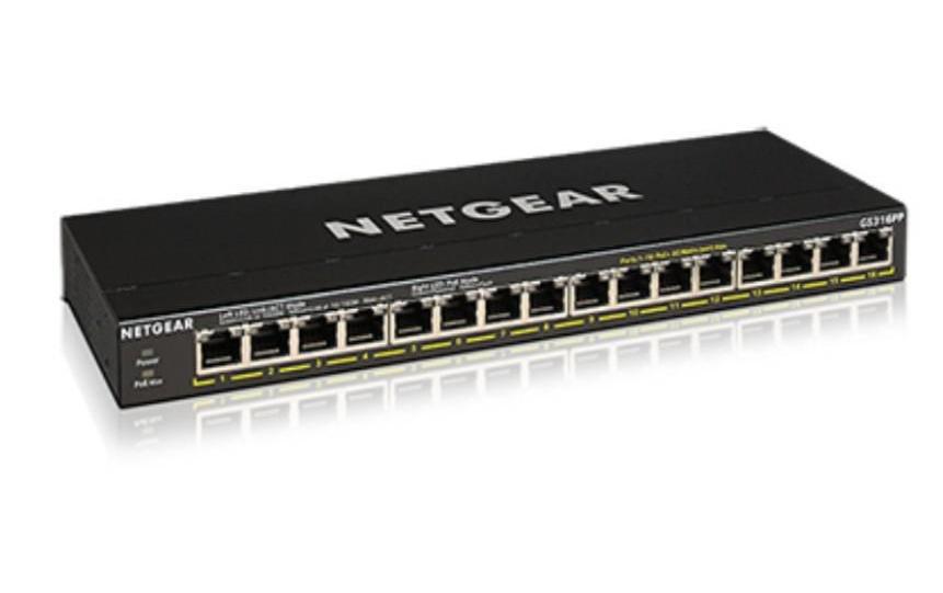 NETGEAR  Netgear PoE+ Switch GS316PP 16 Port 