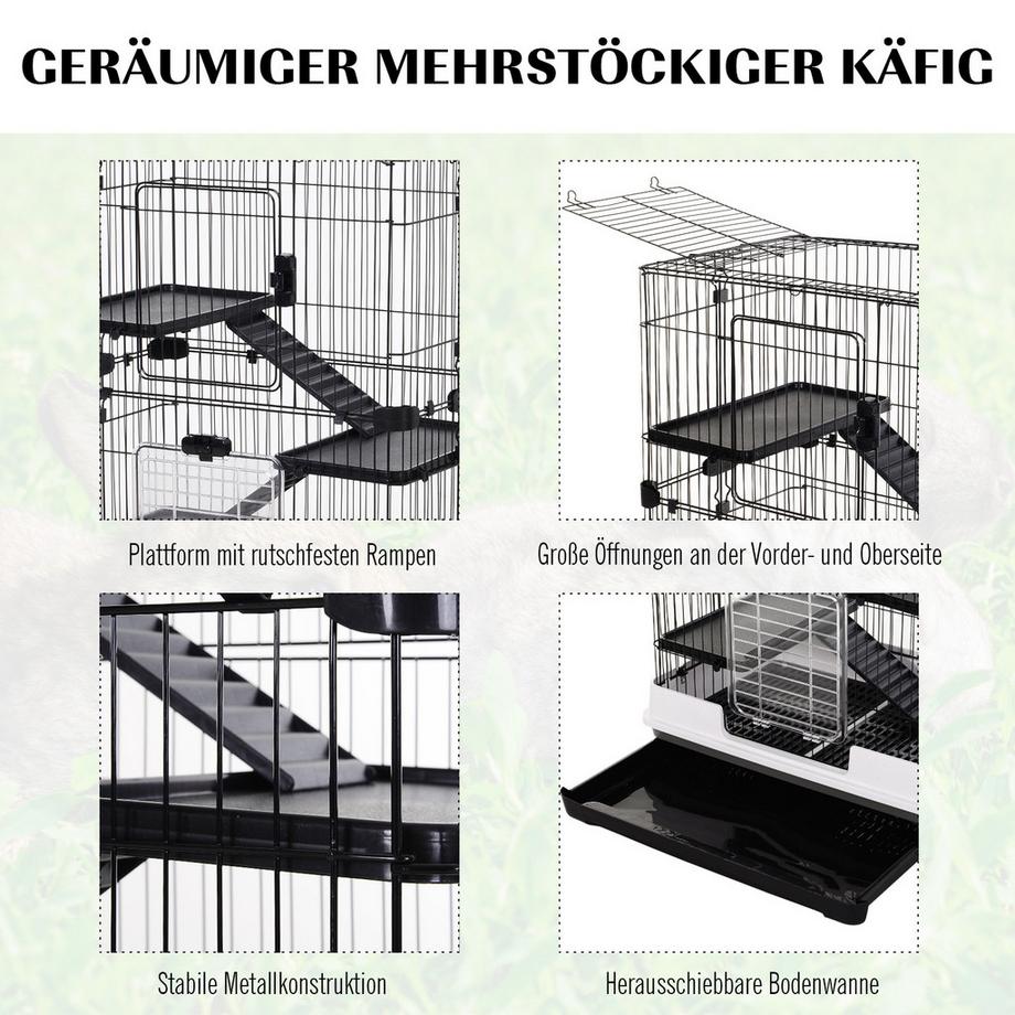 PawHut  Kleintierkäfig 