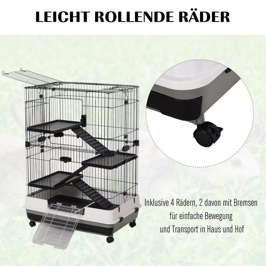 PawHut  Kleintierkäfig 