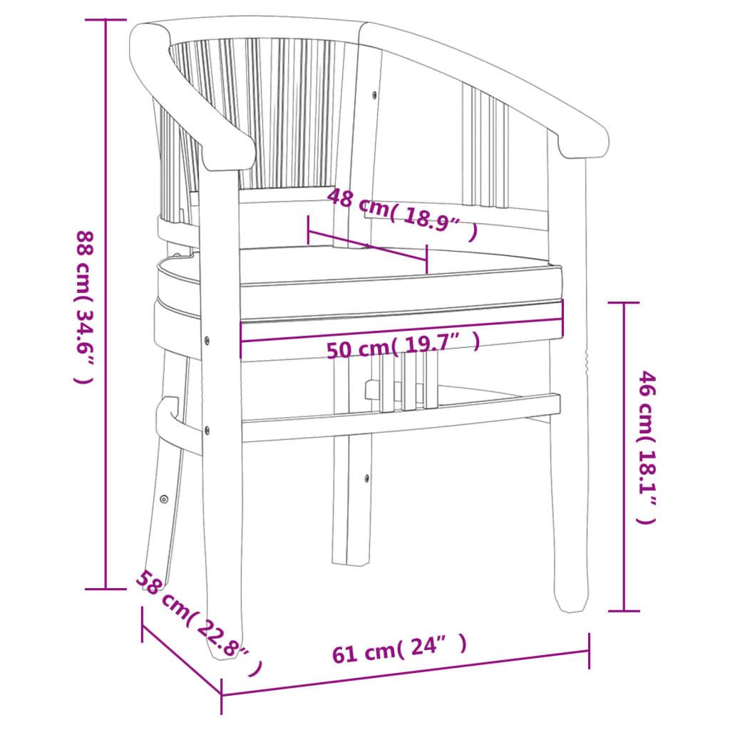 VidaXL Ensemble de salle à manger de jardin bois  