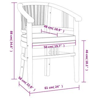 VidaXL Garten-essgruppe holz  