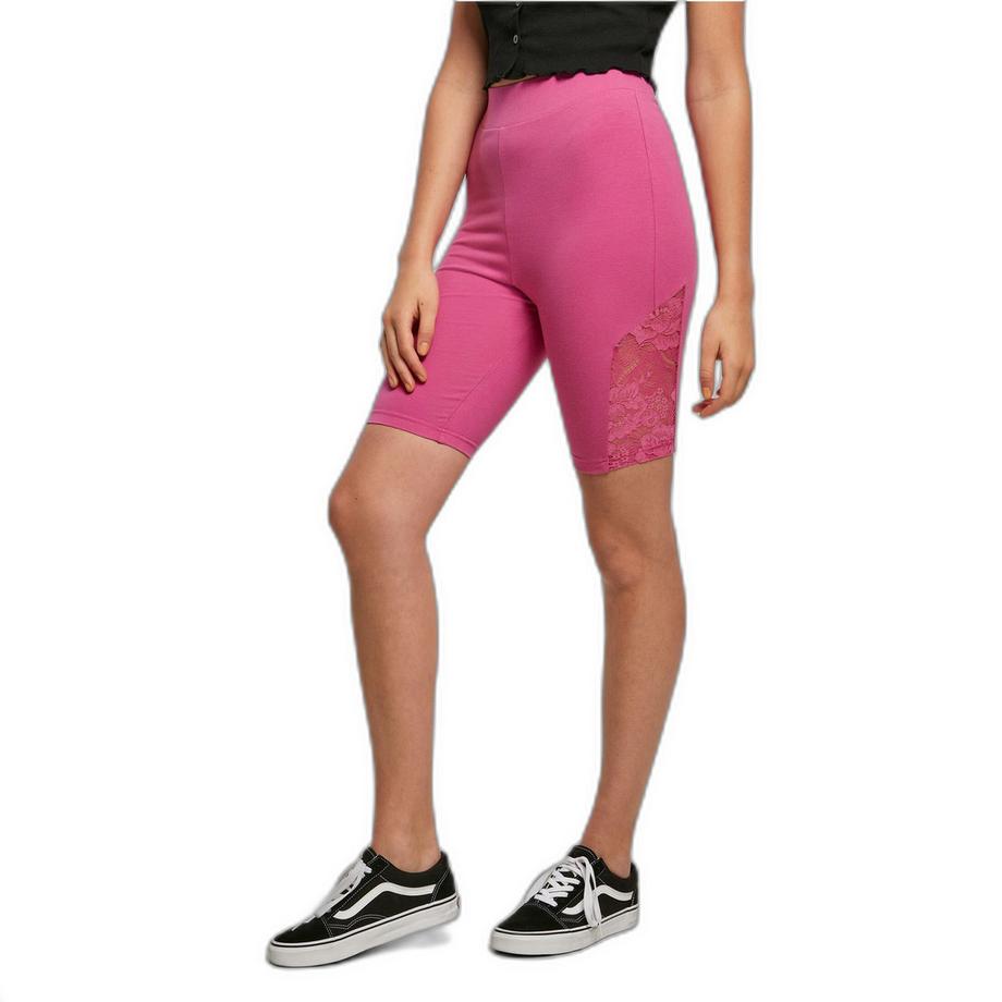URBAN CLASSICS Collant taille haute avec empiècement en dentelle  