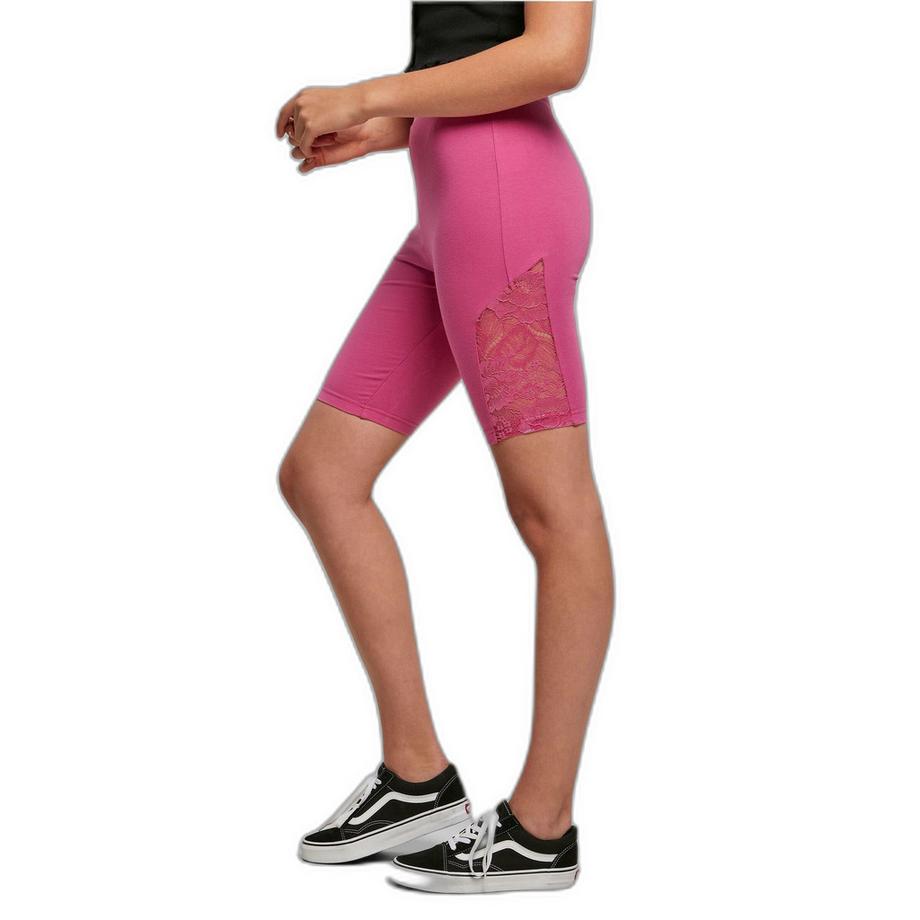 URBAN CLASSICS Collant taille haute avec empiècement en dentelle  
