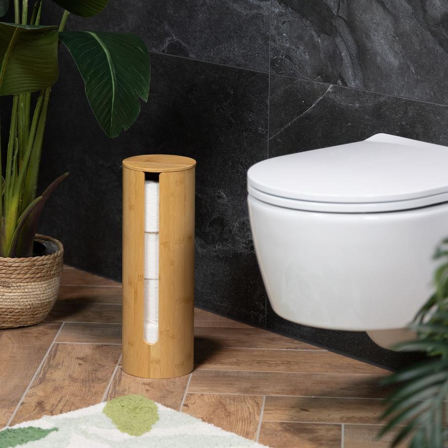 Northio Bambù per riporre i rotoli di carta igienica  