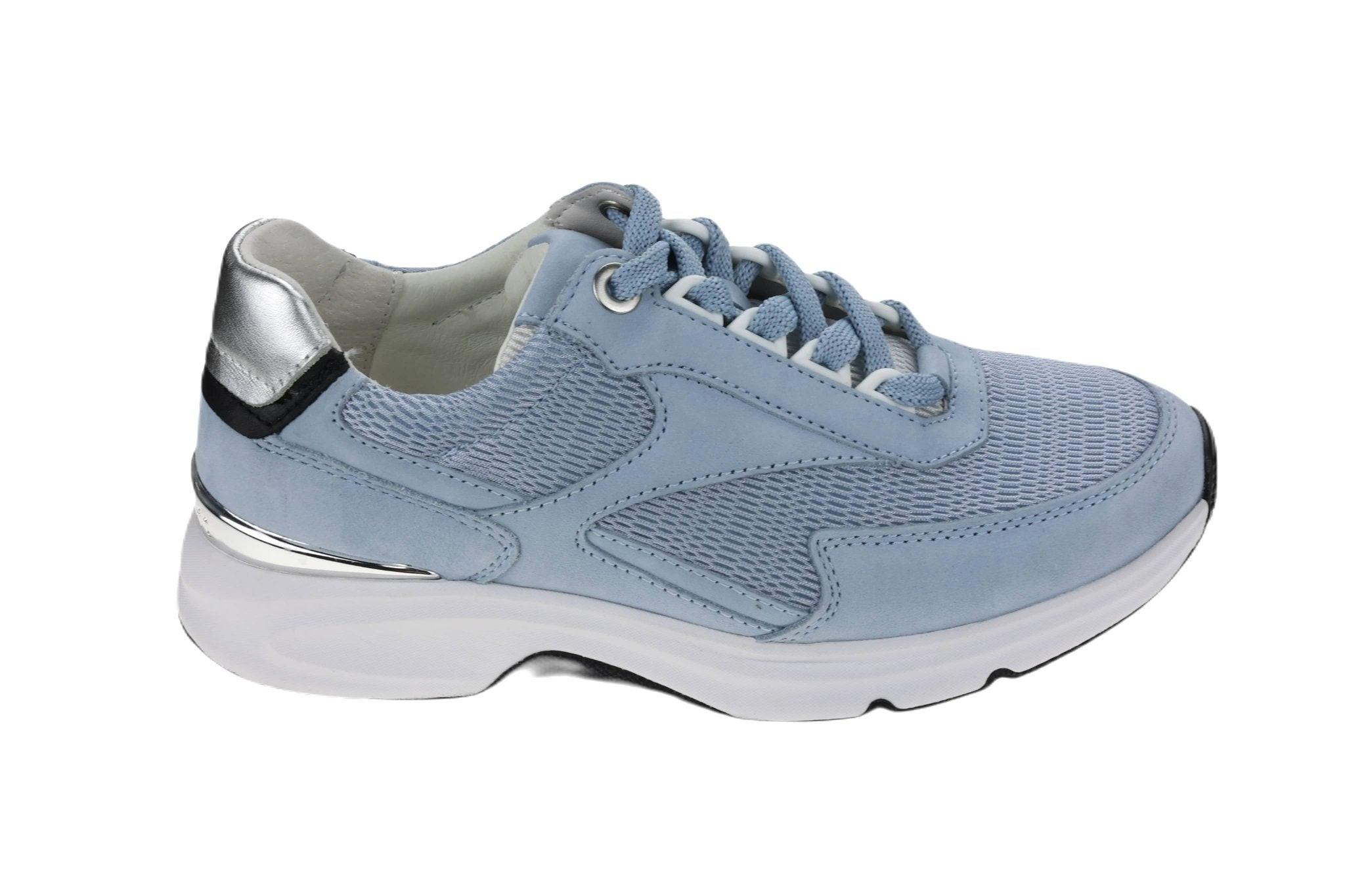 Image of Nubuk Wandersneaker Damen Blau 42