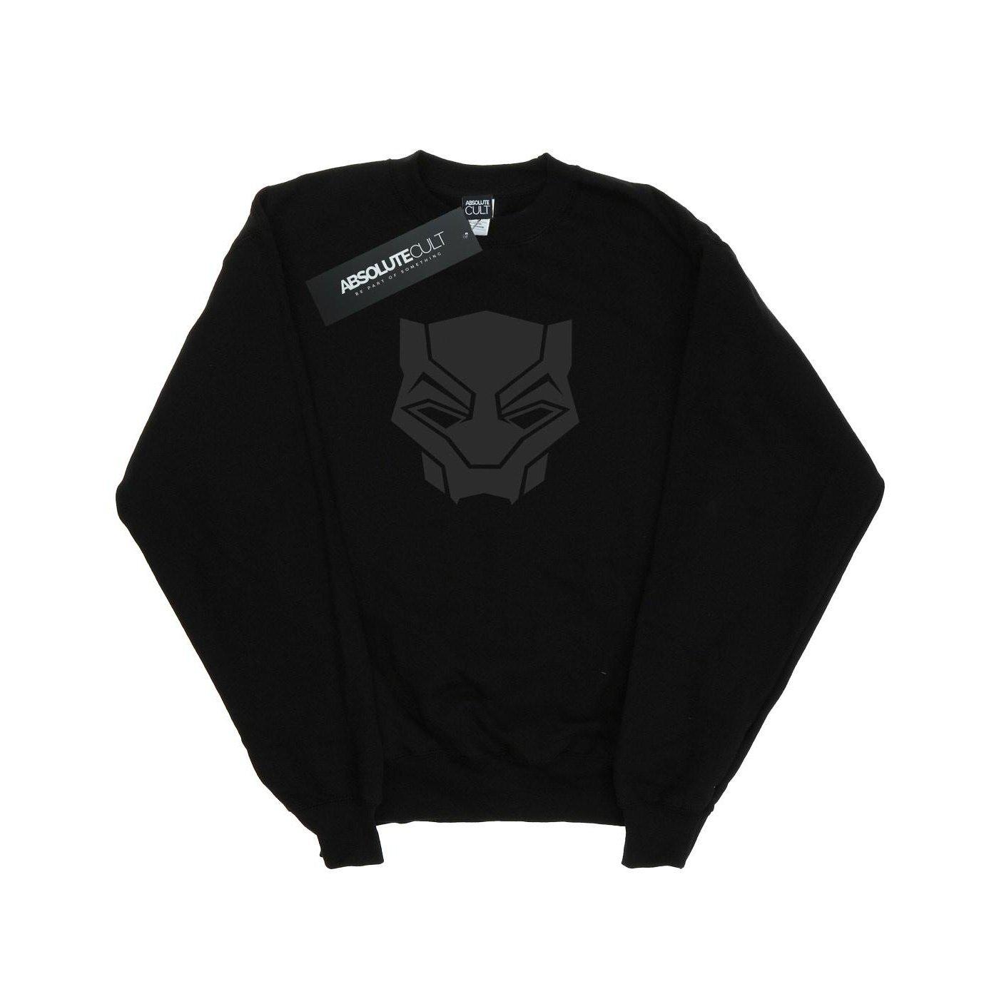 Image of Black Panther Black On Black Sweatshirt Unisex Schwarz 140/146