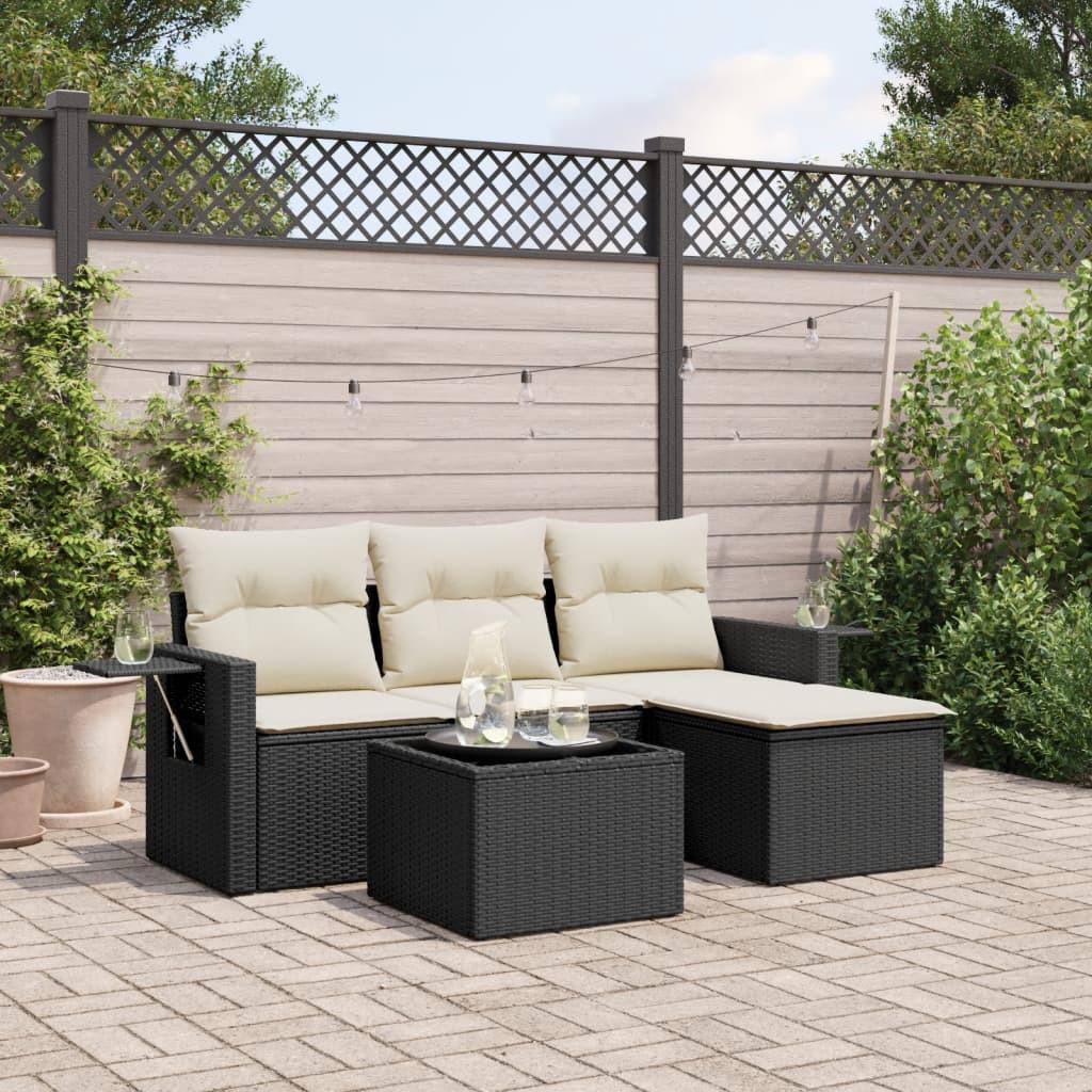 VidaXL set divano da giardino Polirattan  