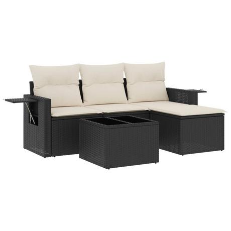 VidaXL set divano da giardino Polirattan  