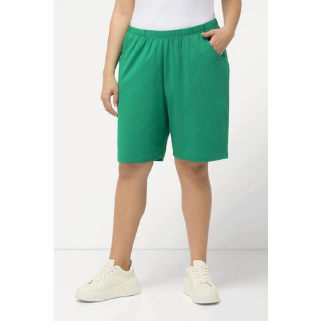 Ulla Popken  Shorts di jersey con tasche e cintura elastica 