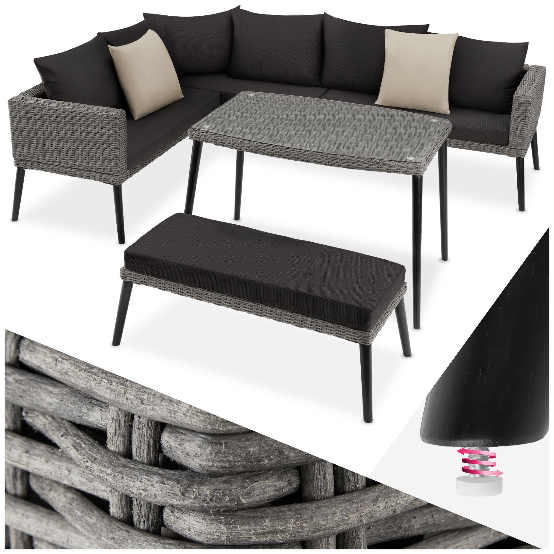 Image of Rattan Lounge mit Aluminiumgestell Pula Rattan Lounge mit Aluminiumgestell Pula