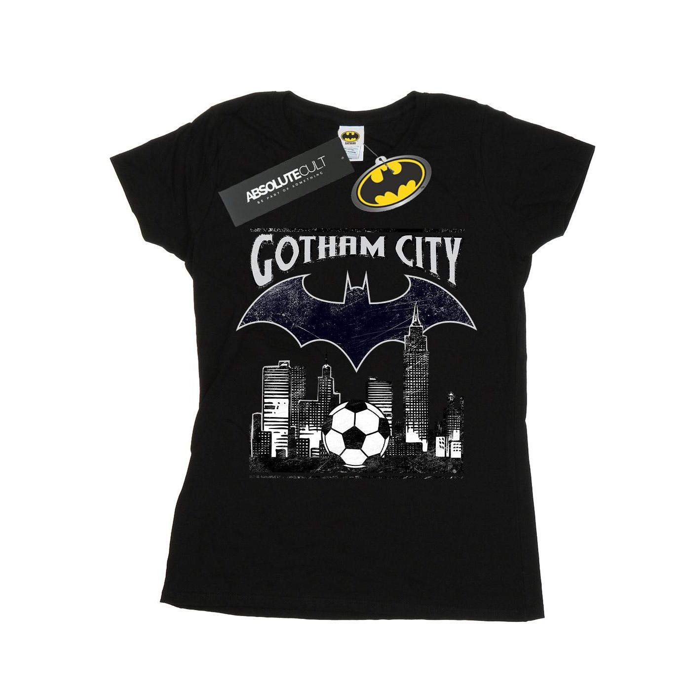 Image of Batman Football Gotham City Tshirt Damen Schwarz M